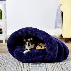 PLS Birdsong Cuddle Pouch Covered Cat & Dog Bed w/Removable Cover