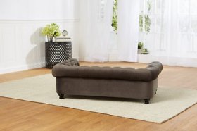 Enchanted Home Pet Wentworth Sofa Dog Bed w/Removable Cover, Large, Charcoal Grey