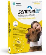 Sentinel Tablet for Dogs, 26-50 lbs, (Yellow Box)