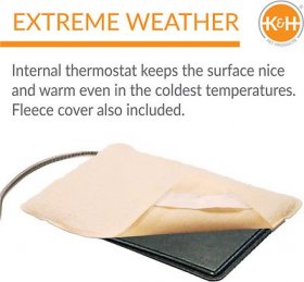 K&H Pet Products Extreme Weather Kitty Pad & Fleece Cover