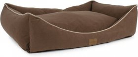 Carolina Pet Microfiber Low Profile Kuddler Personalized Bolster Dog Bed w/ Removable Cover