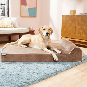 Frisco Orthopedic Chaise Pillow Dog Bed w/Removable Cover