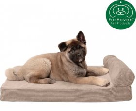 FurHaven Chaise Lounge Cooling Gel Cat & Dog Bed w/Removable Cover