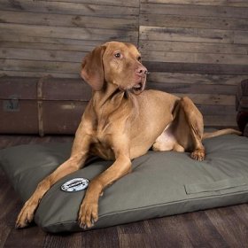 Scruffs Expedition Memory Foam Pillow Dog Be, Olive, Large