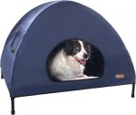 K&H Pet Products Original Indoor/Outdoor Covered Elevated Dog Be, Navy Blue
