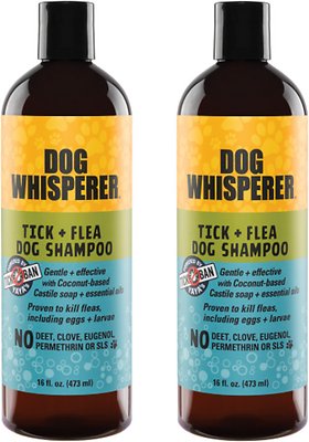 YAYA Organics Dog Whisperer Dog Flea & Tick Shampoo, 16-oz bottle, case of 2