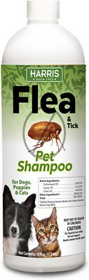 Harris Eco-Friendly Flea & Tick Dog & Cat Shampoo, 16-oz bottle