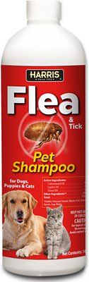 Harris Flea & Tick Dog & Cat Shampoo, 16-oz bottle