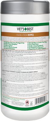 Vet's Best Topical Flea & Tick Wipes for Dogs, 50 count
