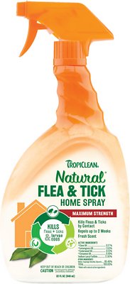 TropiClean Natural Flea & Tick Home Spray, 32-oz bottle